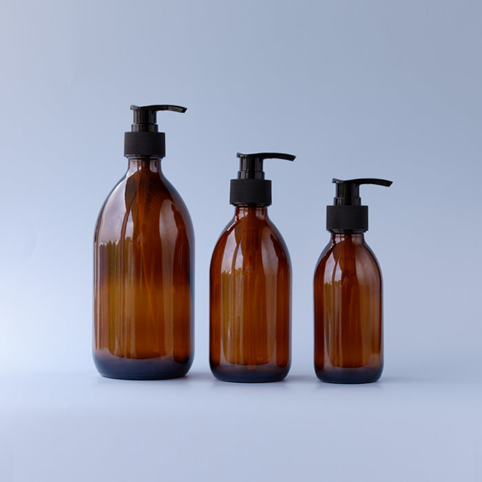 Glass Amber Bottle Pump