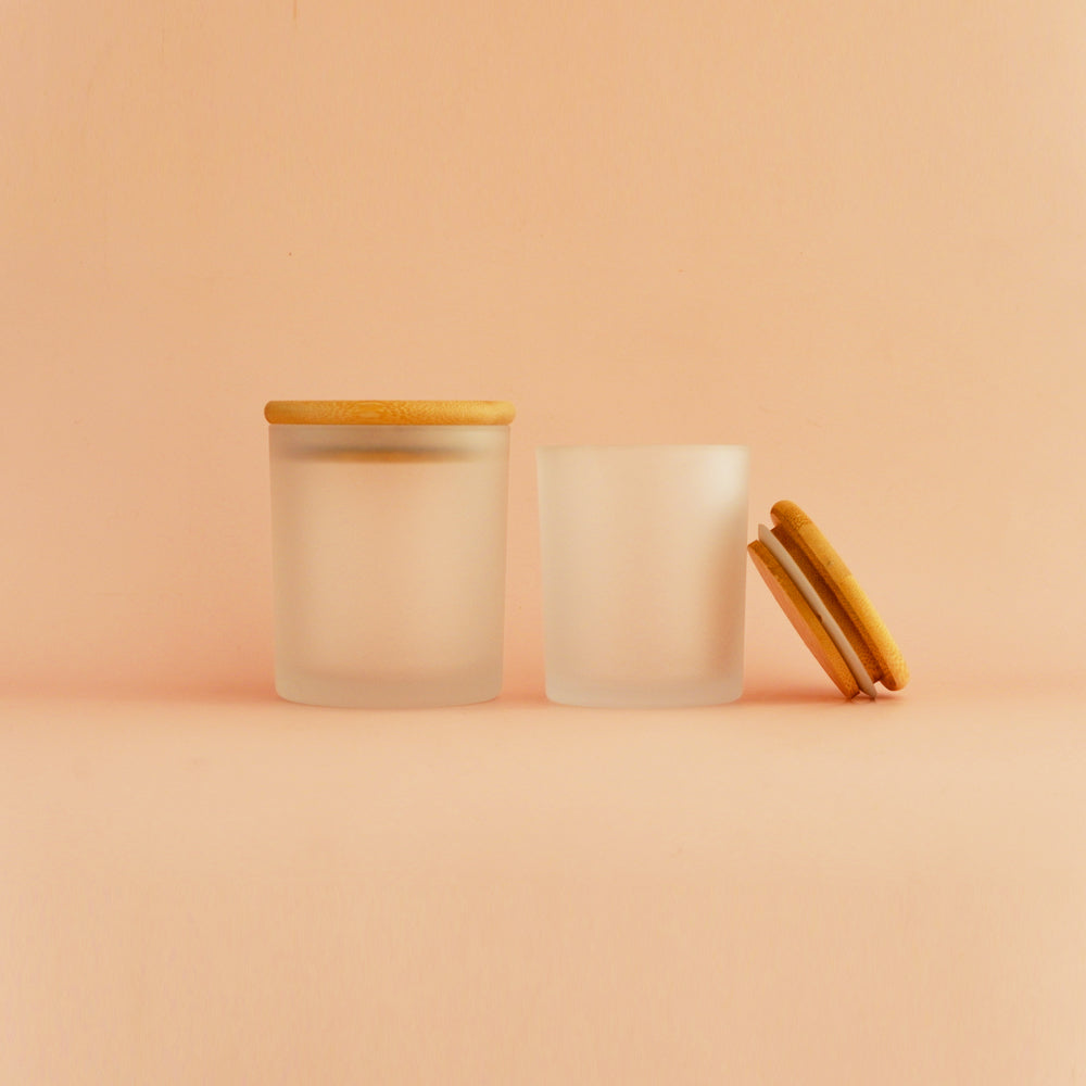 Glass Frosted Jars