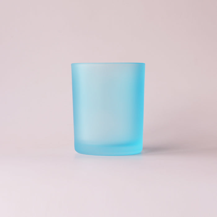 Glass Matte Frosted Jar in Sky