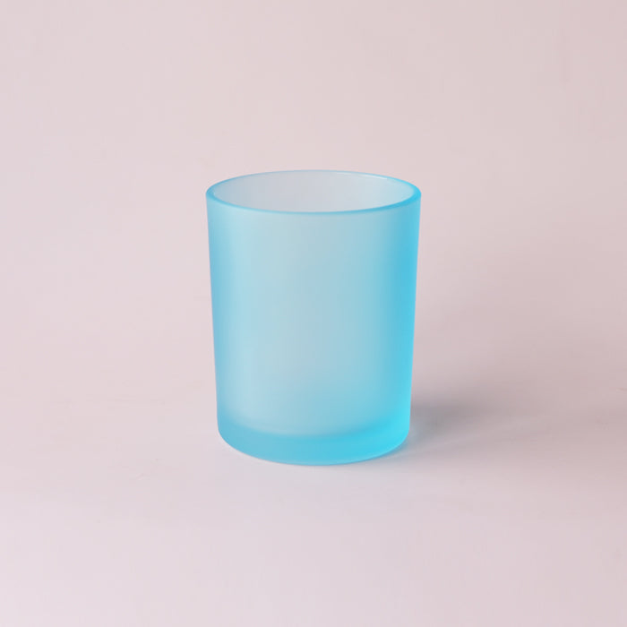 Glass Matte Frosted Jar in Sky