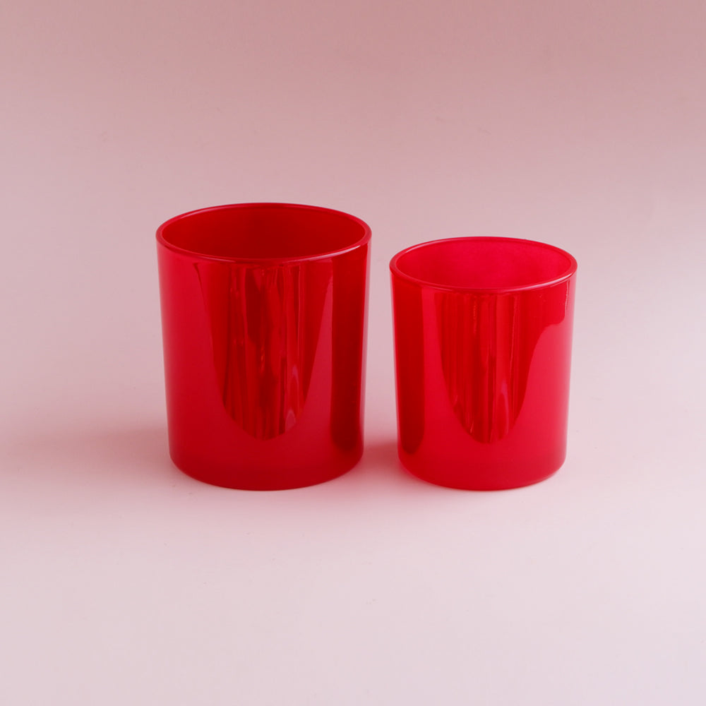 Glossy Red Jars