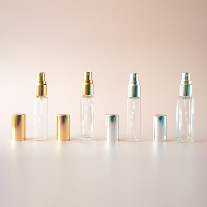 Perfume Glass Bottle Square - Sampler Size