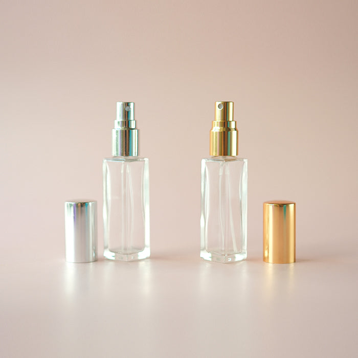 Perfume Glass Bottle Square - Sampler Size