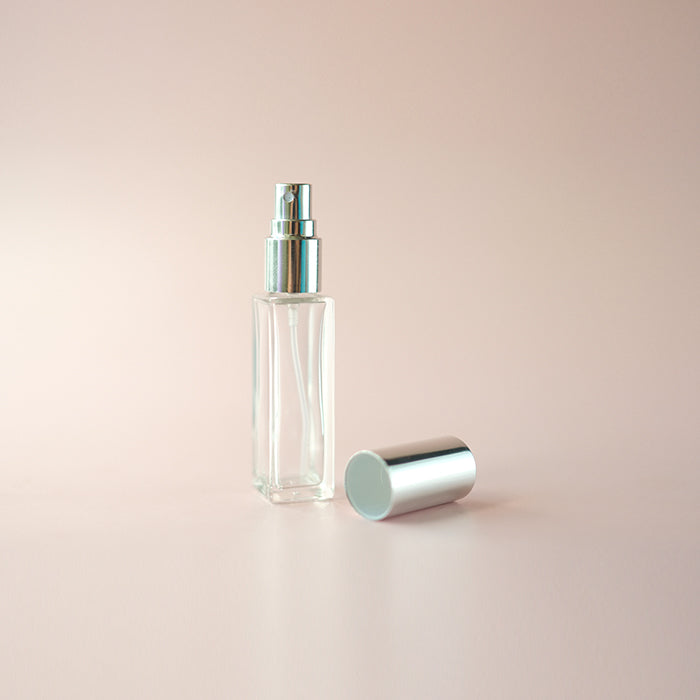 Perfume Glass Bottle Square - Sampler Size