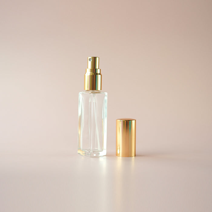Perfume Glass Bottle Square - Sampler Size