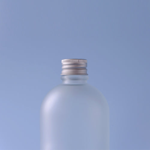 Glass Frosted Round Bottle