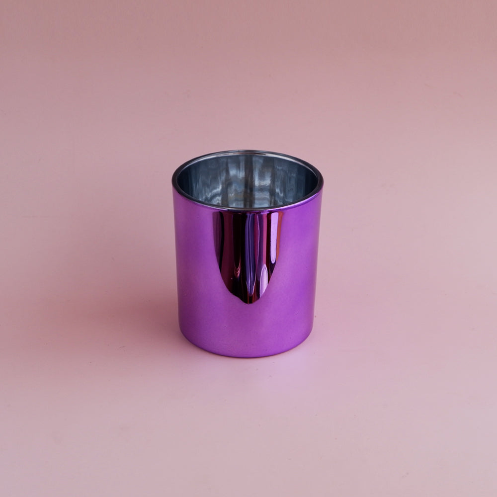Glass Metallic Jars - Violet