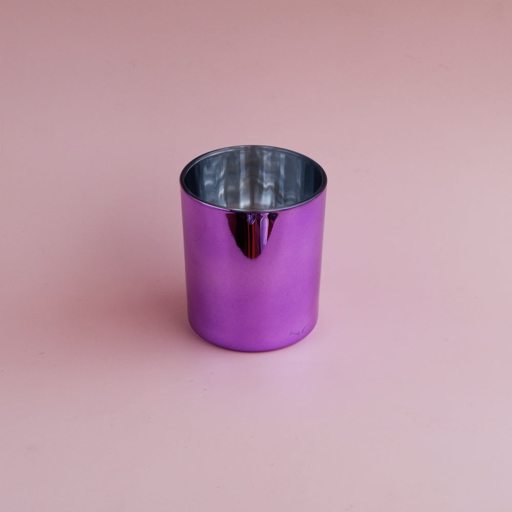 Glass Metallic Jars - Violet
