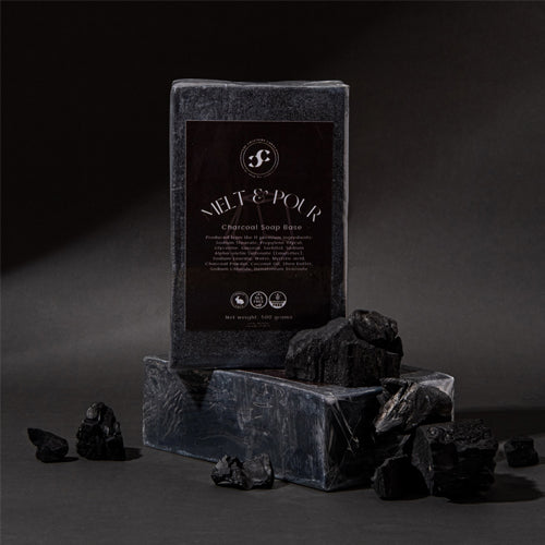 Melt and Pour Soap Base - Charcoal