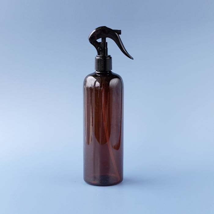 PET Amber Cylinder Bottle Spray