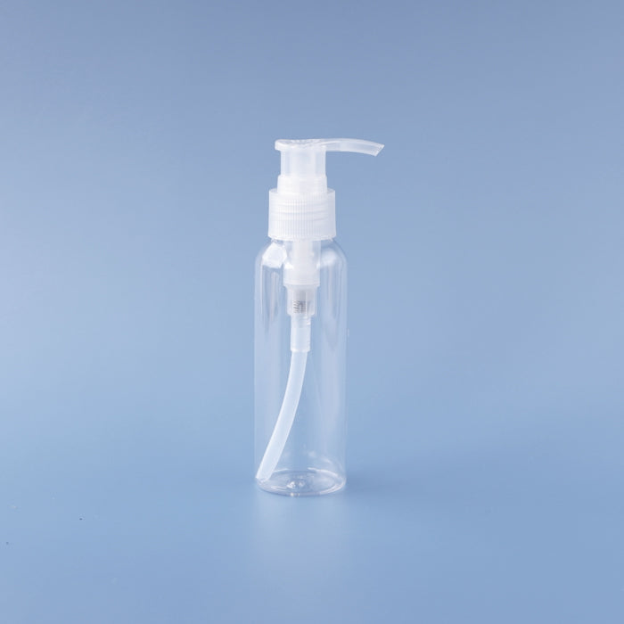 PET Transparent Cylinder Bottle Pump