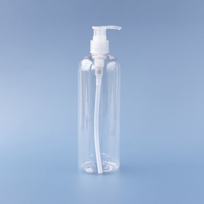 PET Transparent Cylinder Bottle Pump