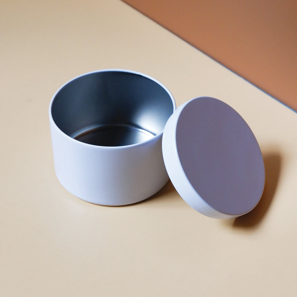 8oz Tin Can Vessel - White