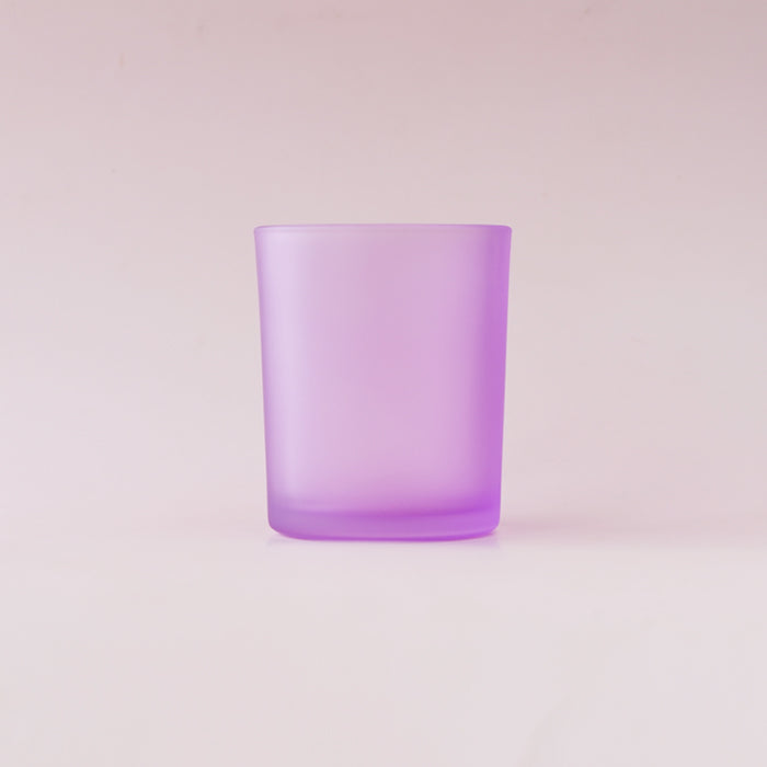 Glass Matte Frosted Jar in Lavender