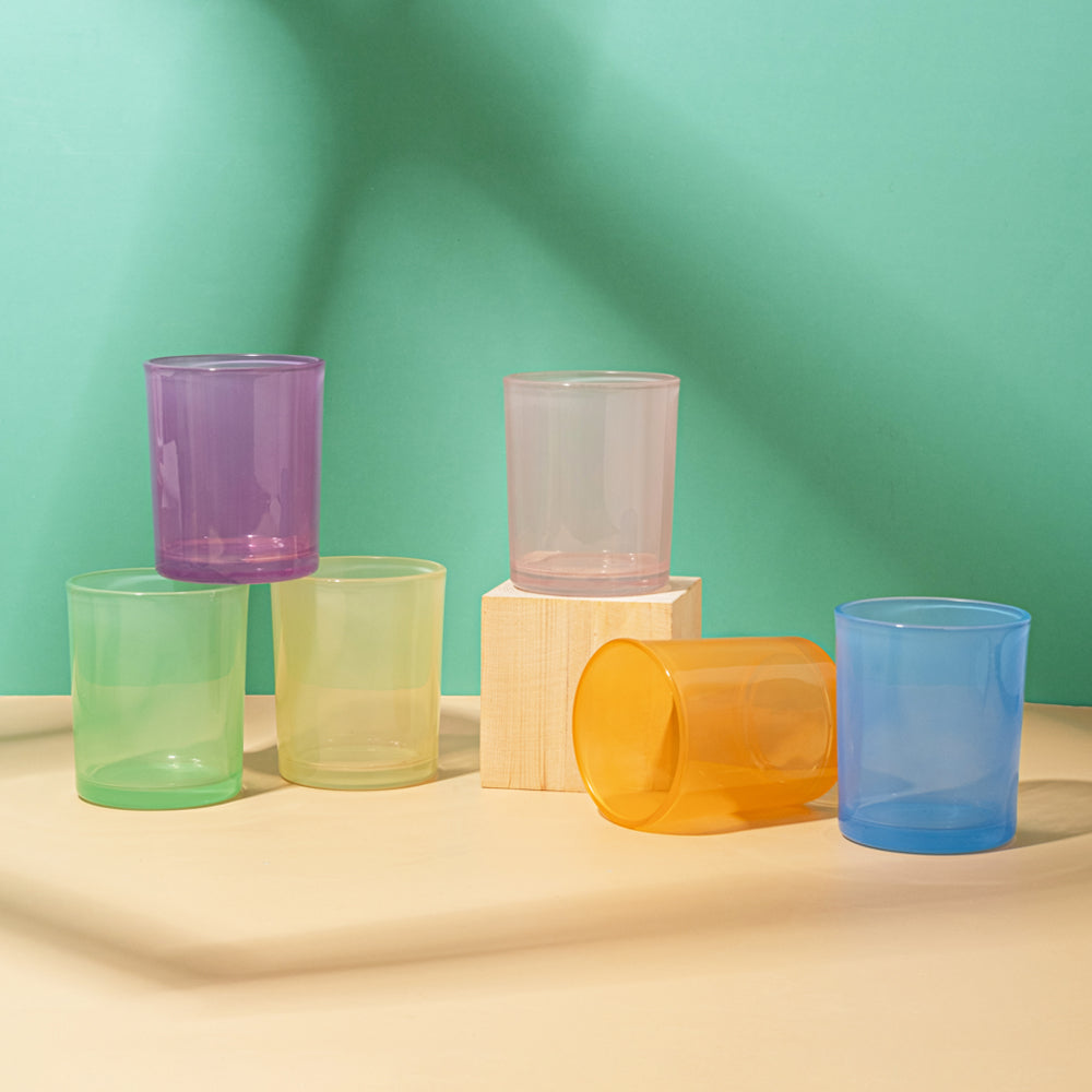 Glass Translucent Jars - Blue