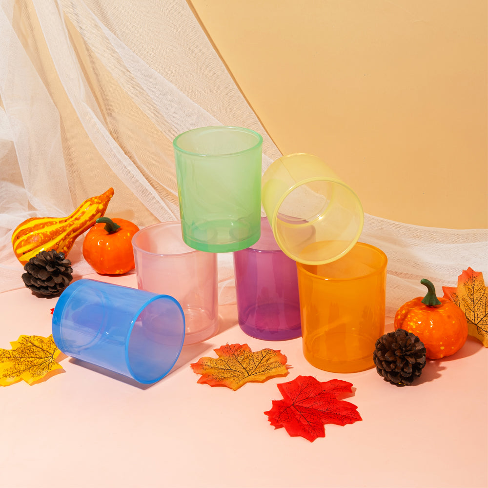 Glass Translucent Jars - Blue