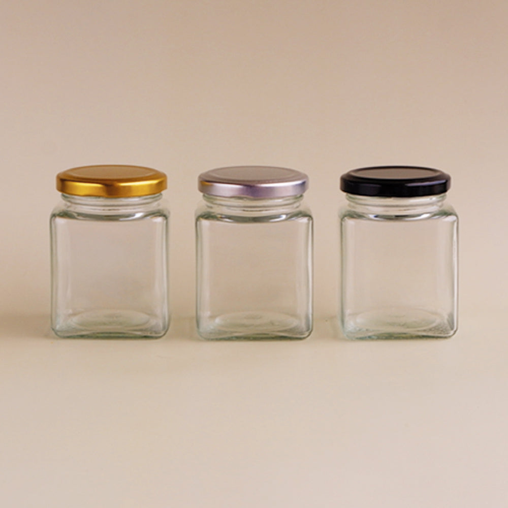 Glass Square Jar