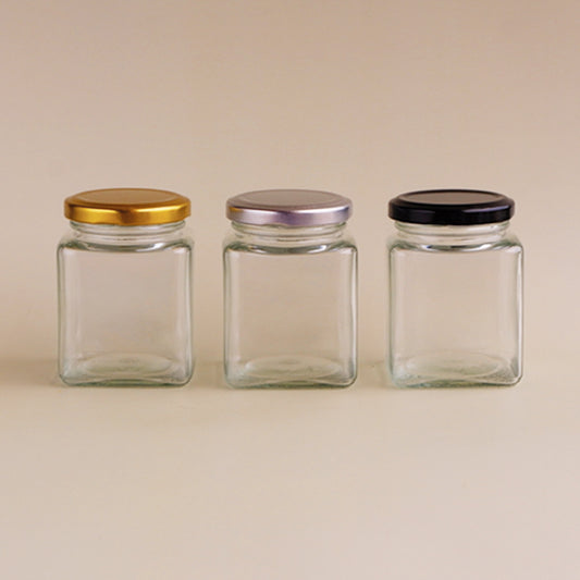 Glass Square Jar
